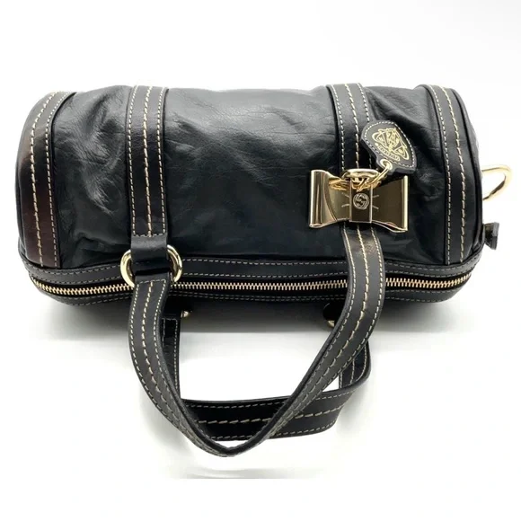 Gucci vintage Duchessa Black Leather mini Boston bag - Picture 16 of 16